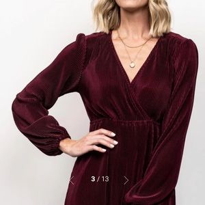 Venus pleated maxi dress